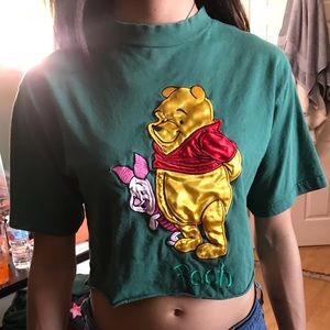 Vintage Winnie the Pooh crop top t-shirt